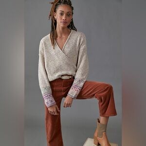 Pilcro By Anthropologie Drew Surplice Sweater 1x